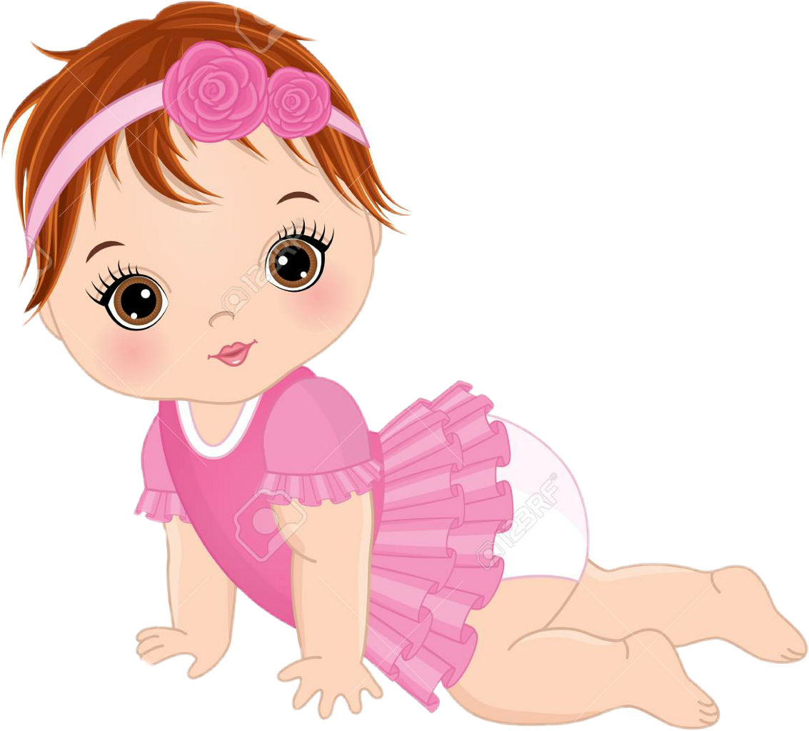 Cute Baby Girl PNG Clipart Background