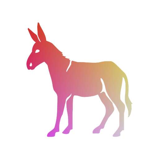 Donkey Gradient Transparent PNG