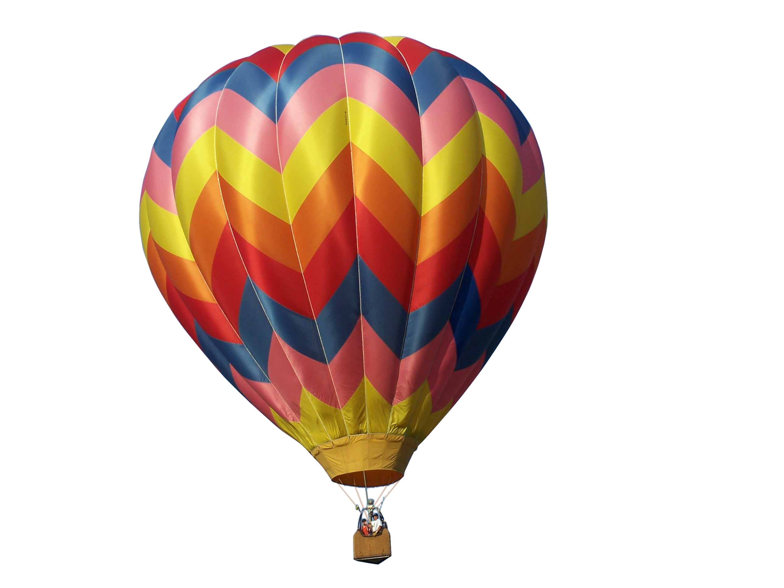 Coloful Hot Air Balloon PNG Clipart Background