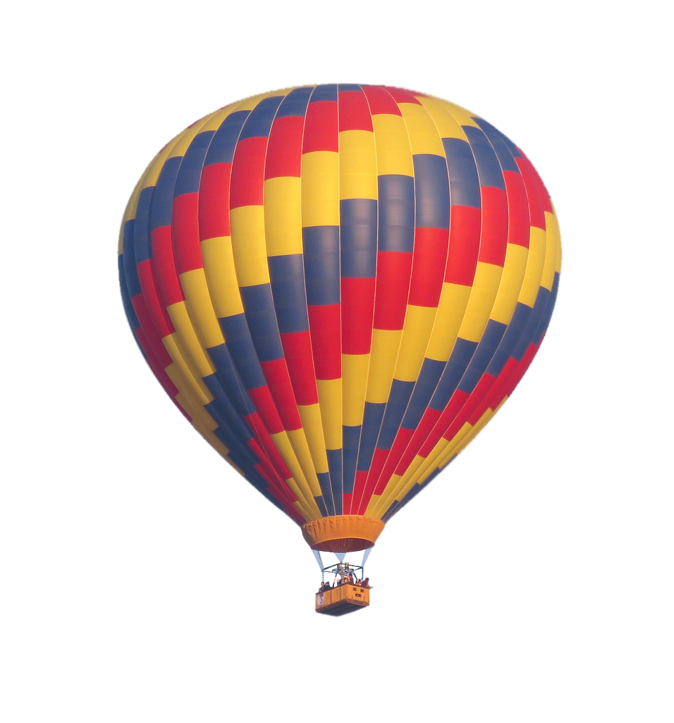 Coloful Hot Air Balloon PNG HD Quality