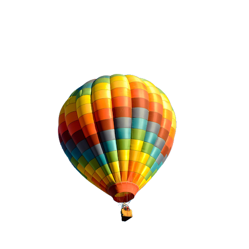 Coloful Hot Air Balloon Transparent Free PNG