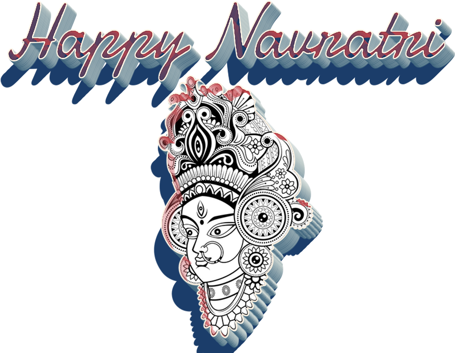 Happy Navratri PNG Clipart Background