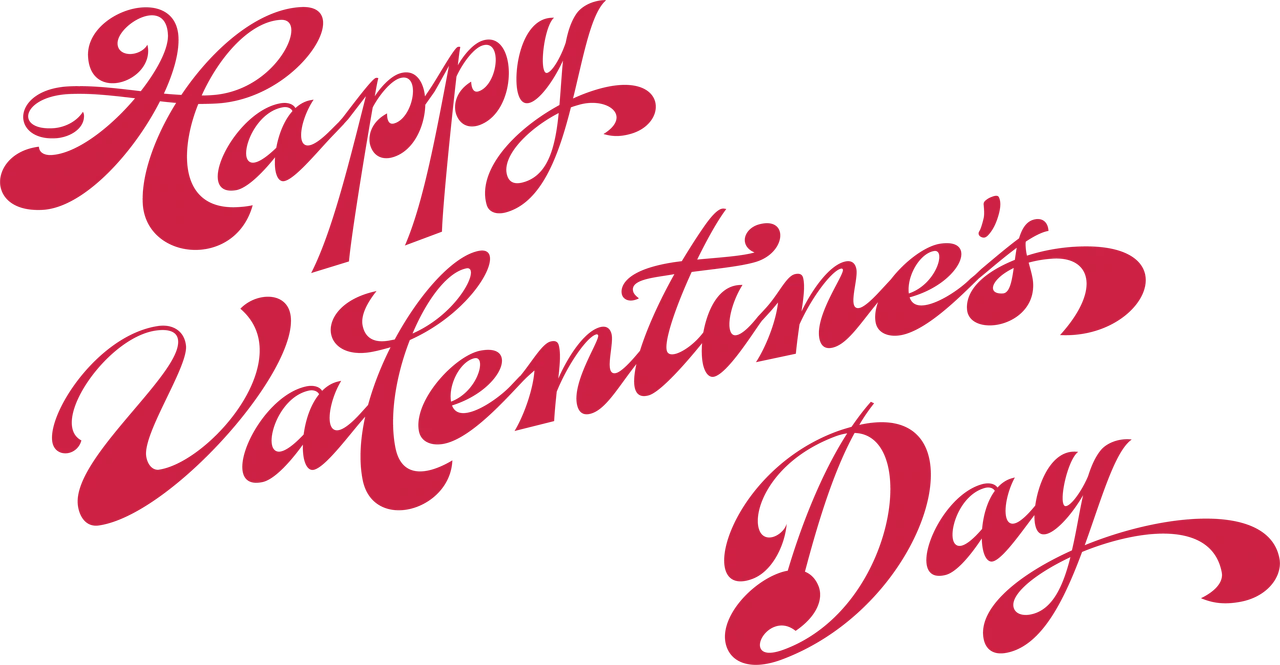 Happy Valentines Day Word PNG Images Transparent Background | PNG Play